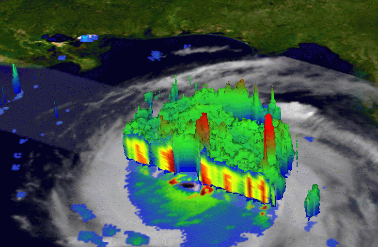 NASA storm spotting hurricane Katrina